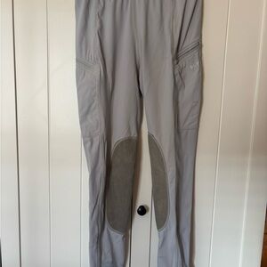 Girls gray riding breeches medium